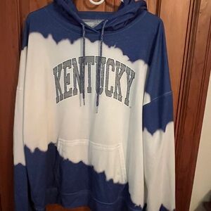 Blue and White Kentucky Hoodie